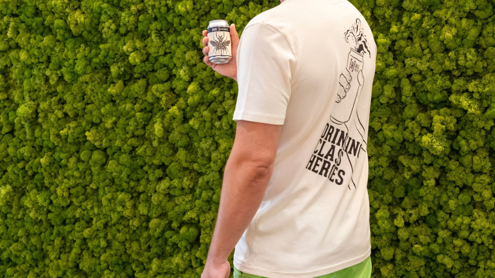 Camiseta ecológica HOMBRE "Drinking Class Heroes" - Rec Brew