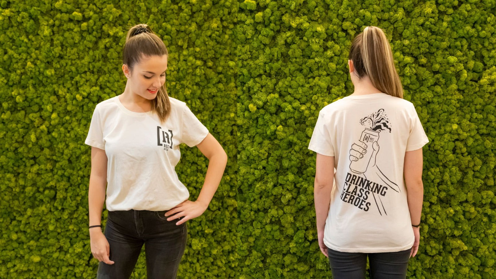 Camiseta chica "Drinking Class Heroes" - Rec Brew